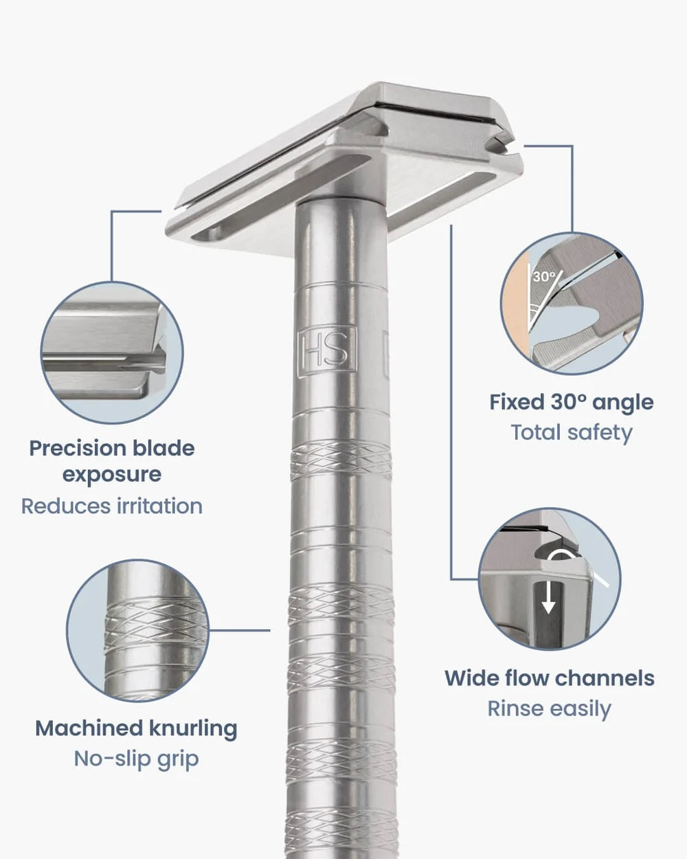 Safety Razor AL13 Medium Aircraft Aluminum