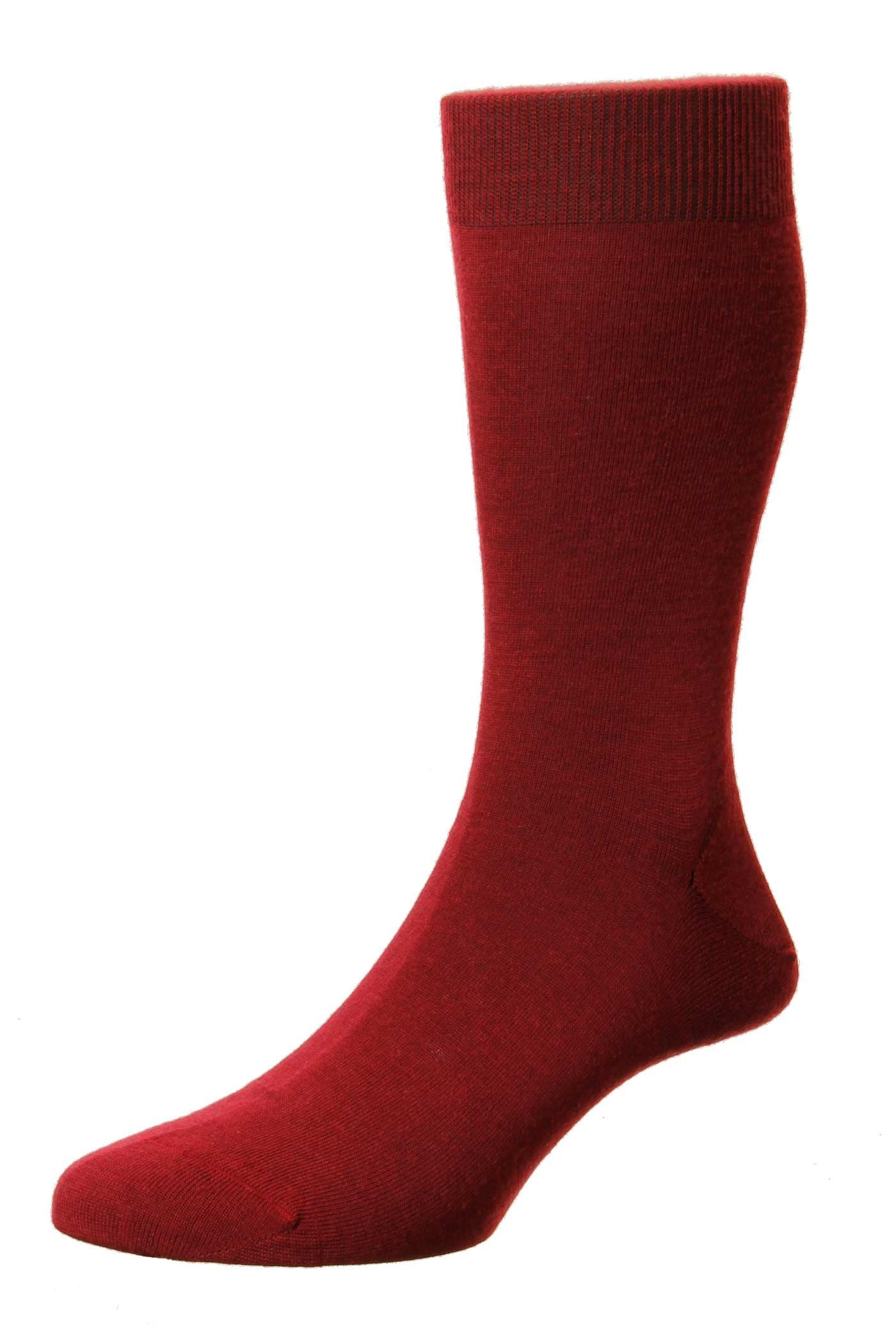 Camden Wine Merino Wool Men's Socks