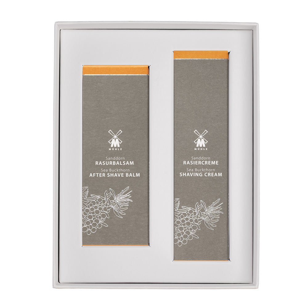 Set with Aftershave Balm and Shaving Cream Sea Buckthorn