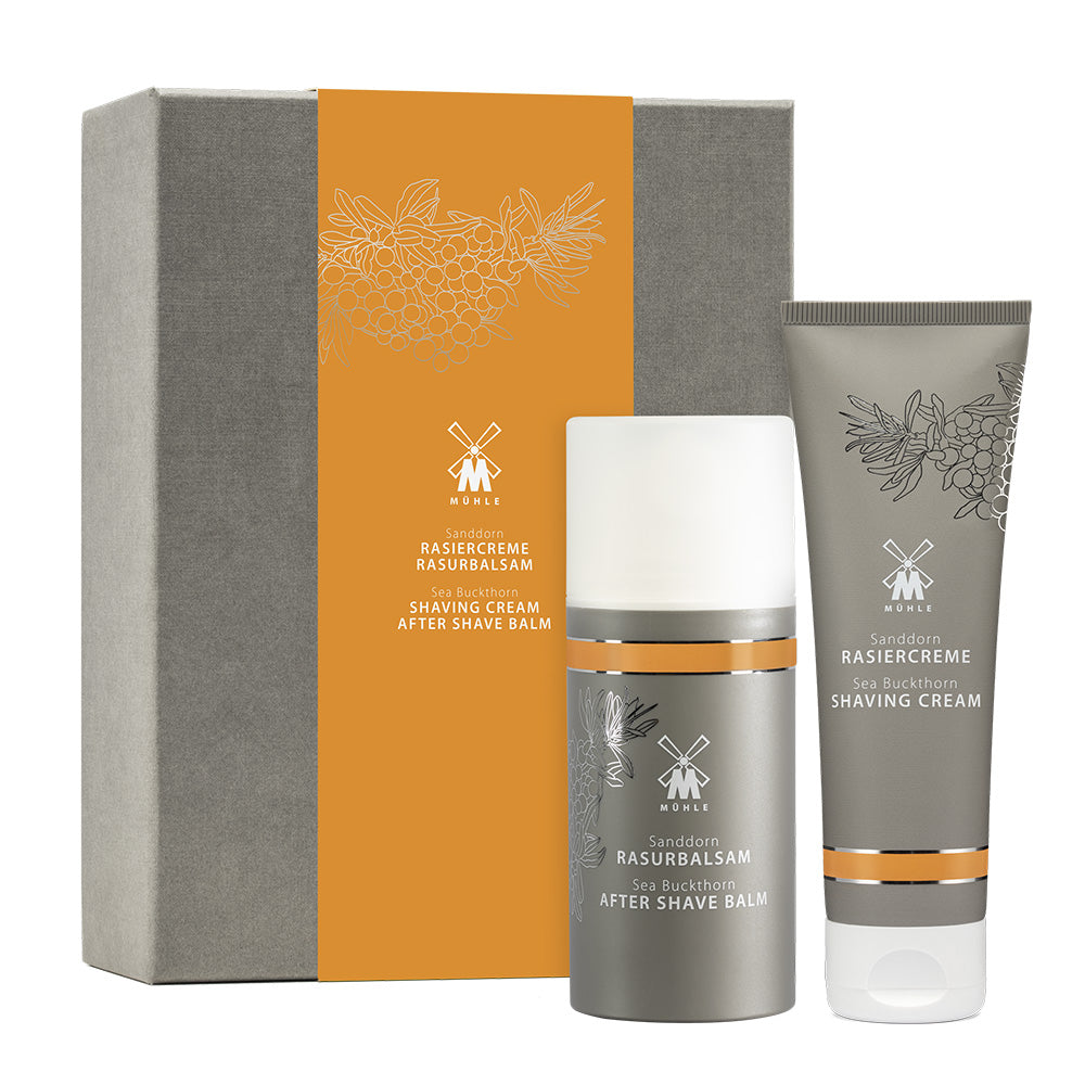 Set with Aftershave Balm and Shaving Cream Sea Buckthorn