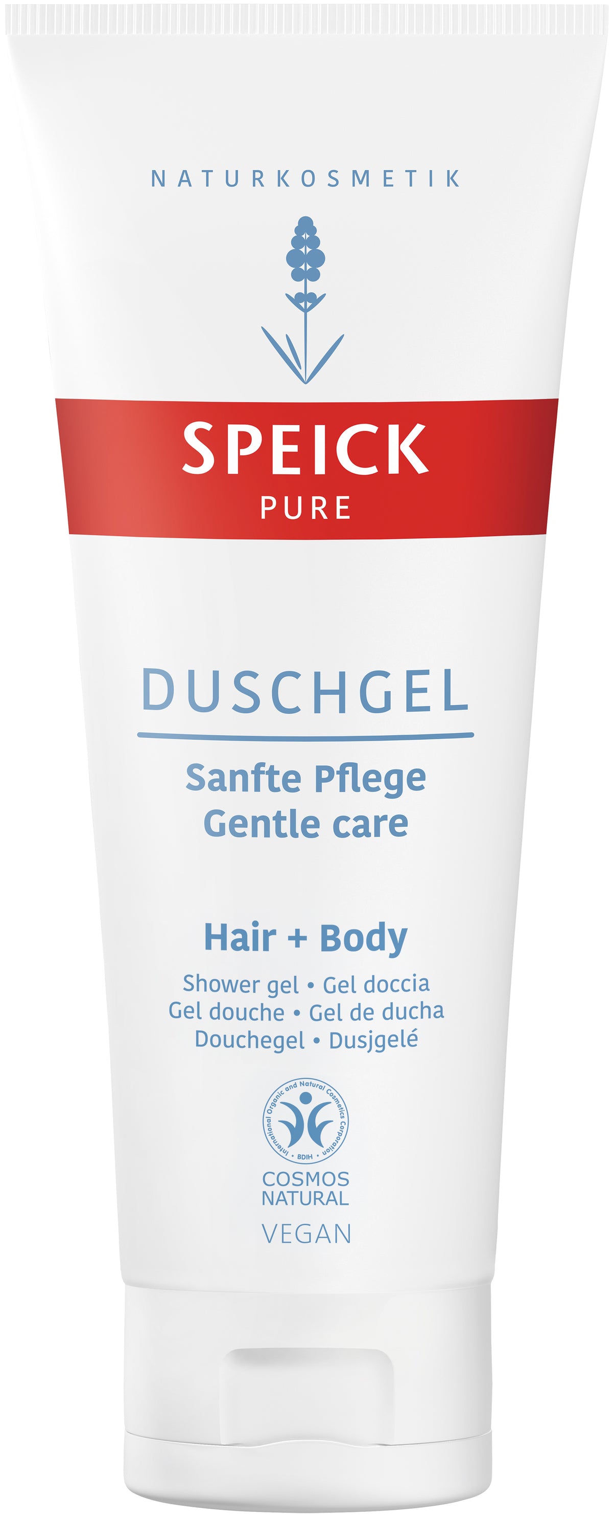 Speick Pure Hair and Body Wash 200ml — white tube