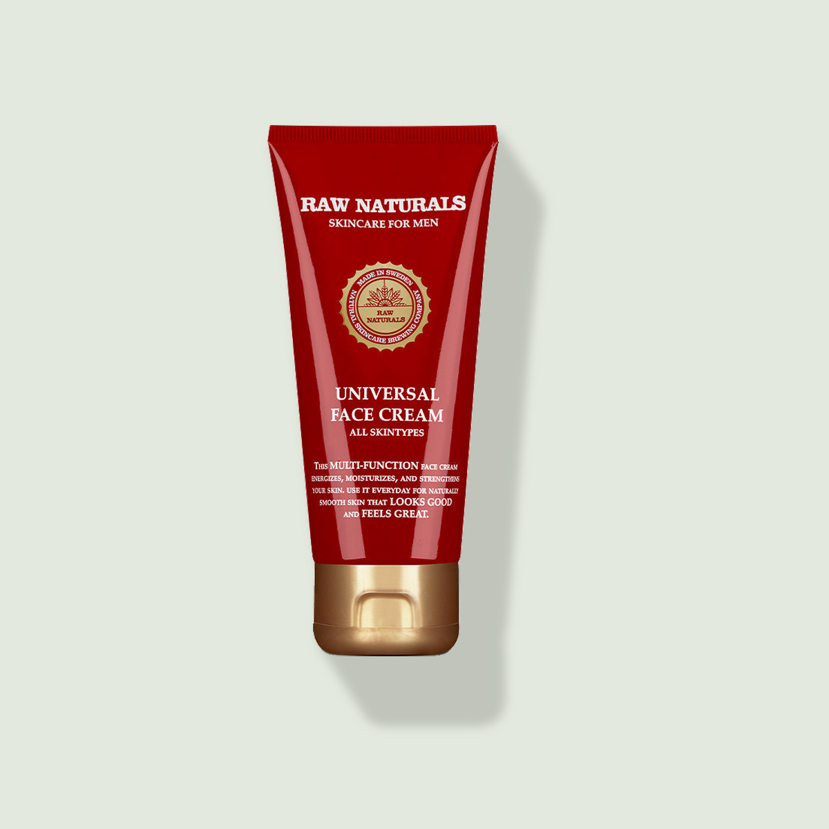 Raw Naturals Brewing Company The Universal Face Cream uz salvijas krāsas fona