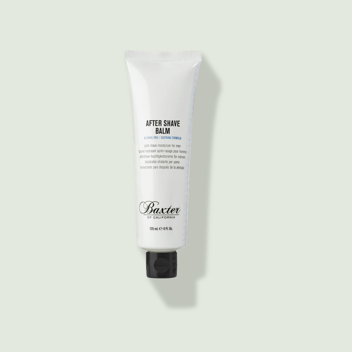 Baxter of California After Shave Balm uz salvijas fona