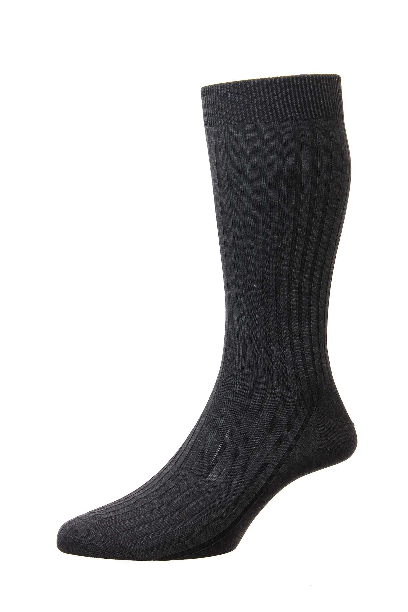 Danvers DARK GREY MIX Cotton Lisle Men's Socks