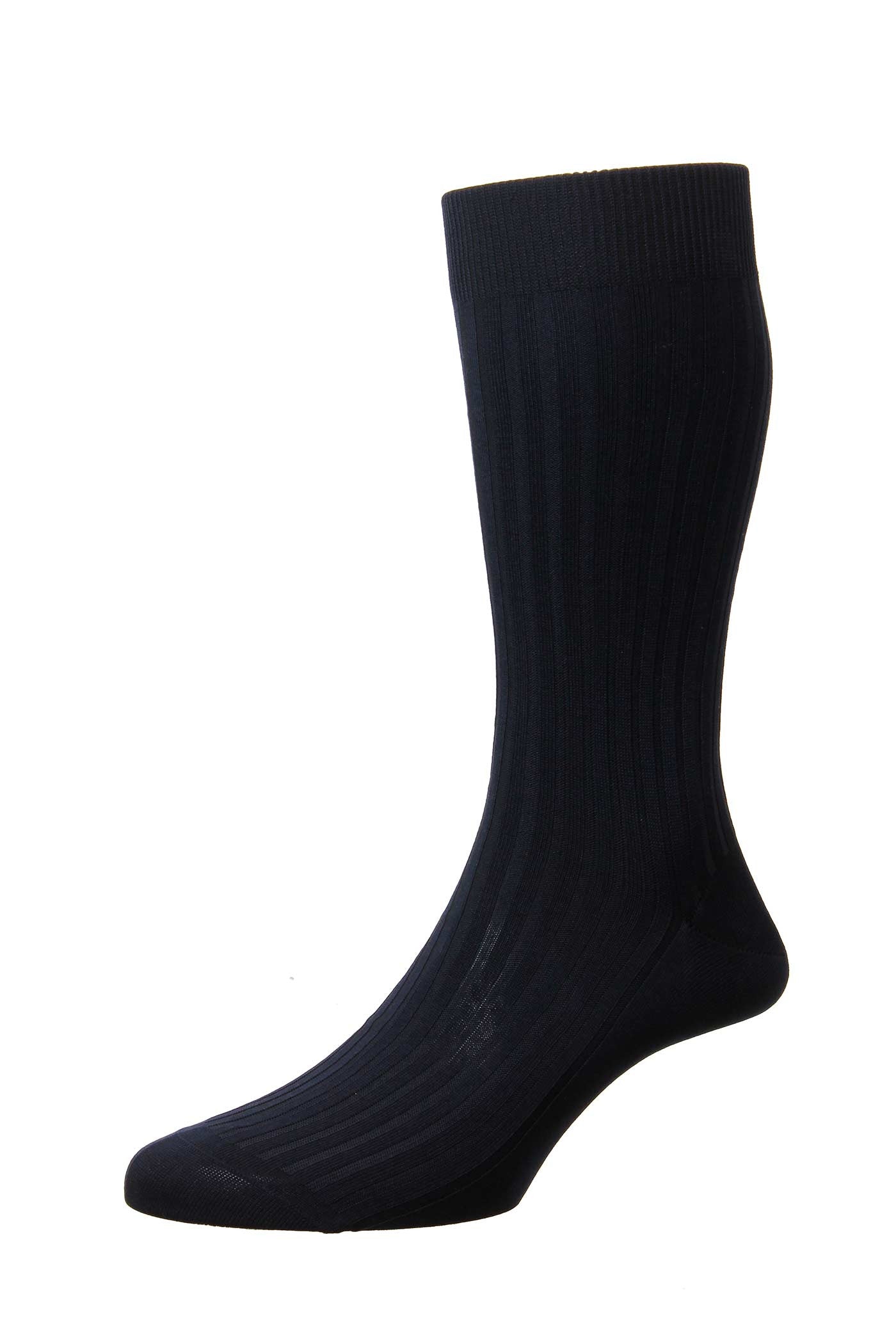 Danvers NAVY Cotton Lisle Men's Socks