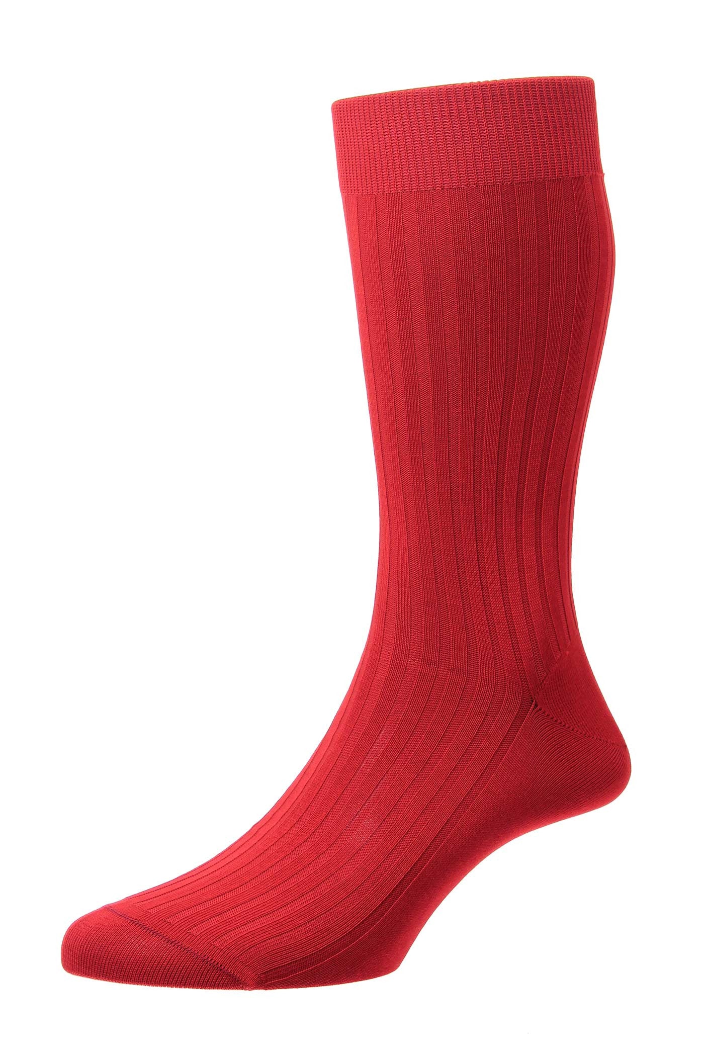 Danvers SCARLET Cotton Lisle Men's Socks