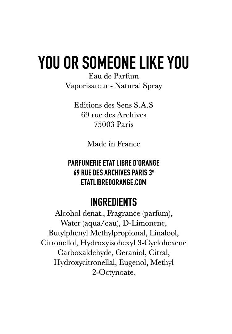 YOU OR SOMEONE LIKE YOU Eau de Parfum 100ml