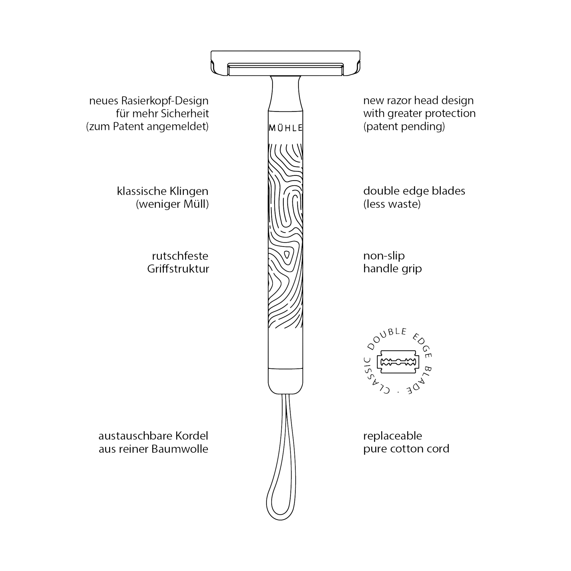 Replacement Cord for COMPANION Safety Razors