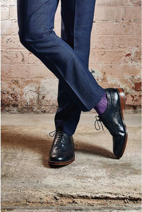 Danvers DARK GREY MIX Cotton Lisle Men's Socks