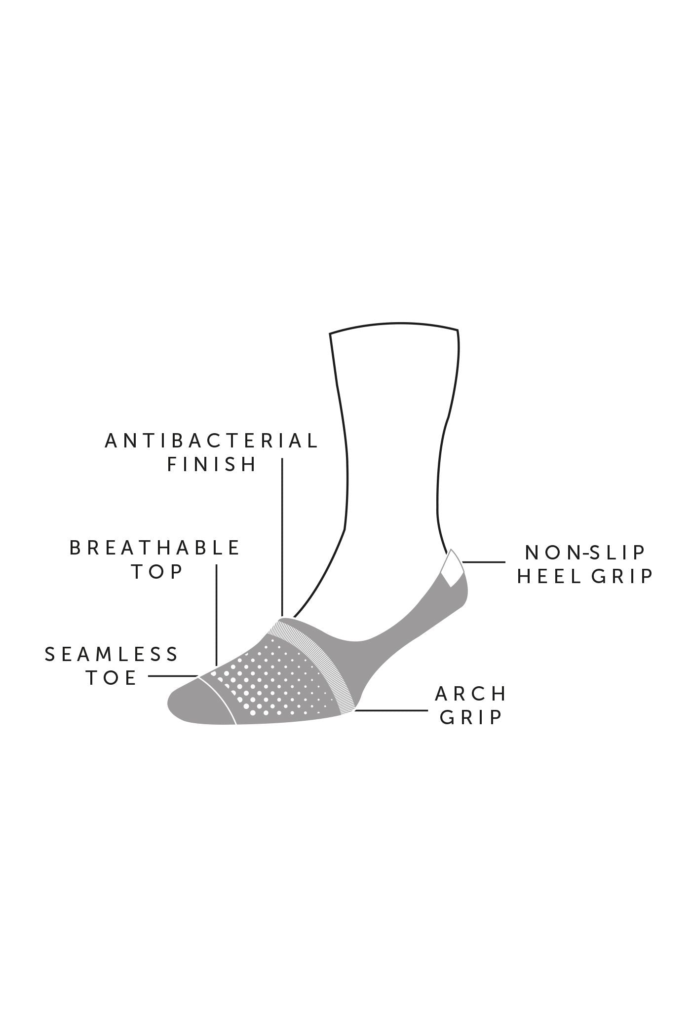 Seville WHITE Egyptian Cotton Invisible Men's Socks
